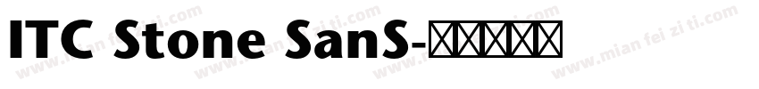 ITC Stone SanS字体转换